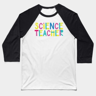 Science Teacher Gift Idea Cute Back to School Baseball T-Shirt